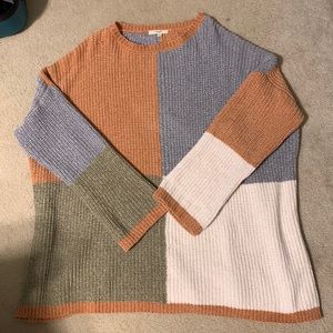 Color block sweater!